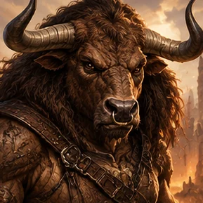Portrait of a Minotaur